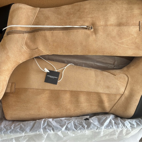 AE Western Suede Knee-High Women's Boots - Picture 6 of 8